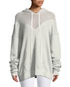 Hooded Mesh Pullover