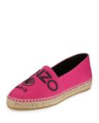 Logo Canvas Espadrille Flat