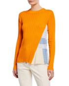 Godet-panel Ribbed