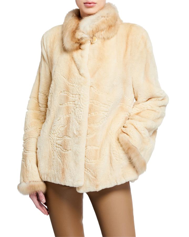 Mink Fur Laser-cut Jacket