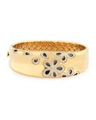 Roberto Coin 18k Fantasia Diamond Daisy Bangle Bracelet,