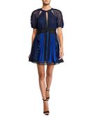 Geometric Lace Short-sleeve