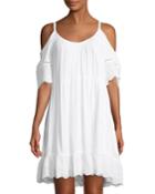 Cold-shoulder Eyelet-trim