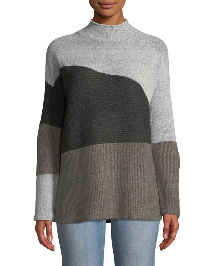 Colorblock Mixed-stitch