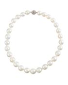 14k White Gold South Sea Pearl Necklace,