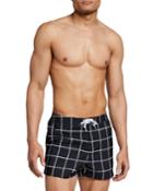 Men's Windowpane Print