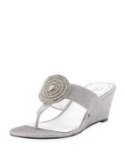 Casey Metallic Slide Wedge