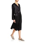 Draped Silk Panel