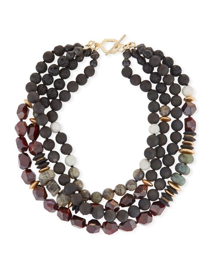 Four-strand Beaded Necklace