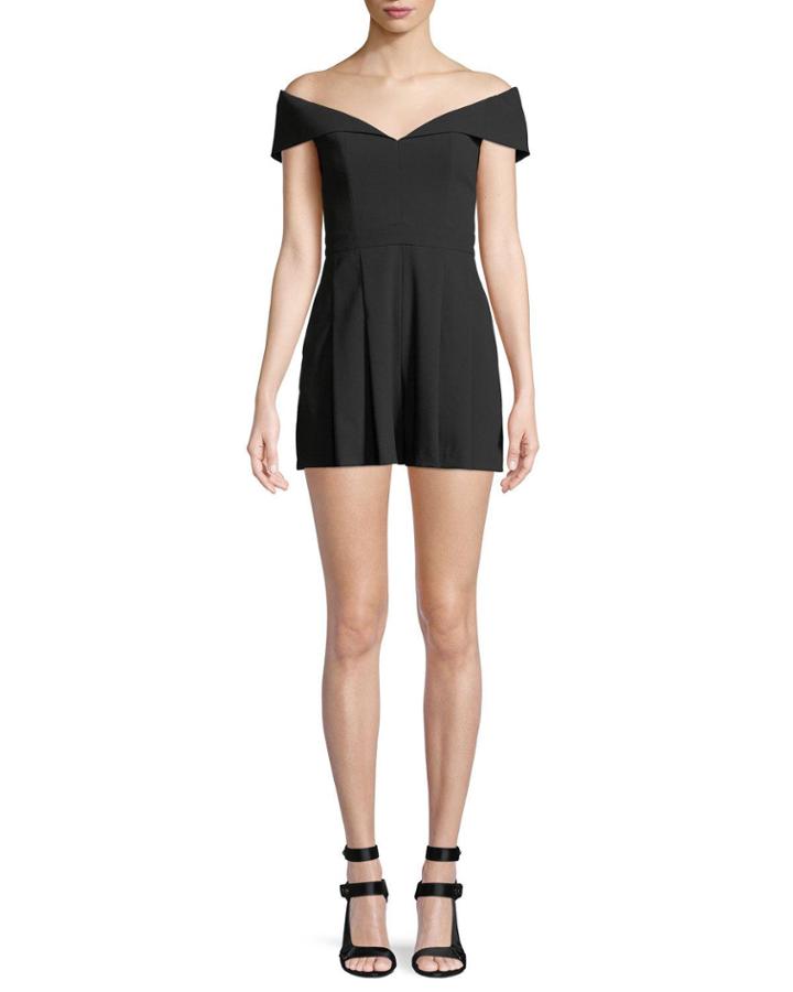 Wilmarie Off-the-shoulder Romper