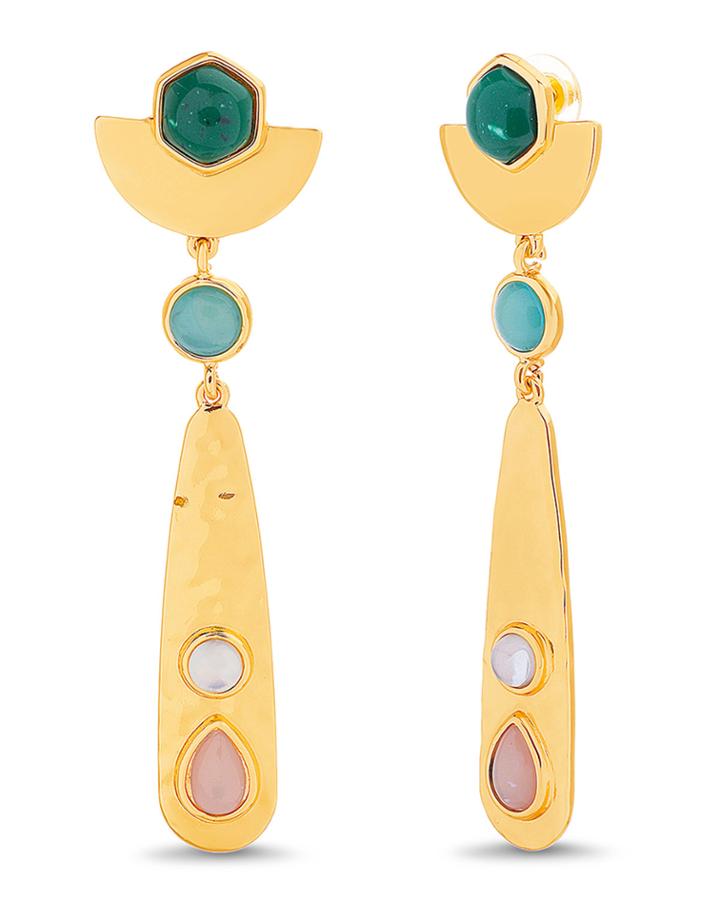 Hammered Teardrop Earrings