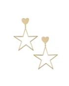 Heart & Star Dangle Earrings