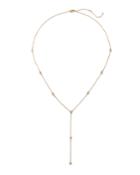 Estate 14k Yellow Gold Diamond By-the-yard Drop Necklace