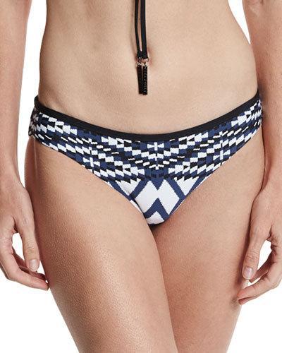 Modern Tribe Hipster Swim Bottom, Blue/white