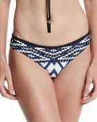 Modern Tribe Hipster Swim Bottom, Blue/white