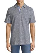 Floral-print Pique-knit Polo