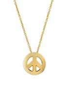 18k Peace Pendant Necklace