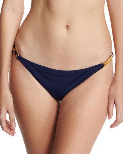 Positano Italian Solid Swim Bottom, Blue