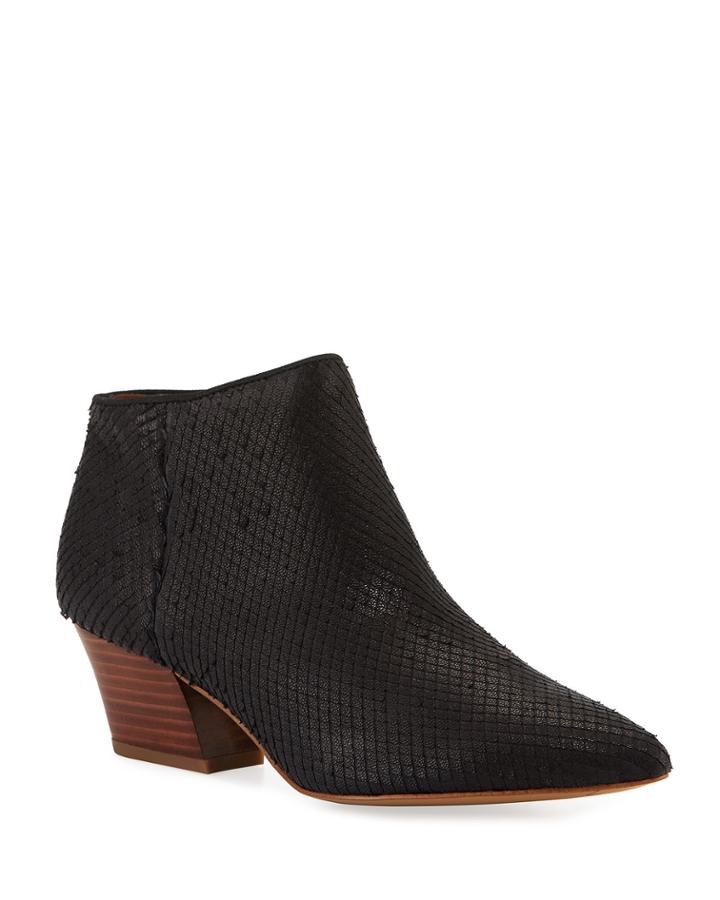 Lowe 2 Snake-print Leather Booties