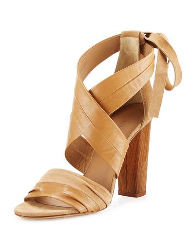 Beatrice Leather & Suede Wrap