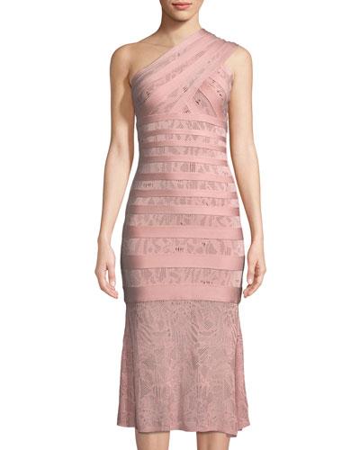 One-shoulder Lace Bandage