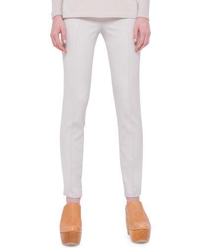 Magda Slim-leg Ankle Jeans, Beige