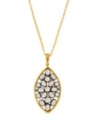 Gurhan 24k Venus One-of-a-kind Moonstone & Diamond Pendant Necklace, Women's, Gold