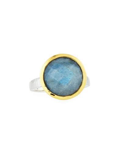 Galapagos Large Round Ring In Labradorite,