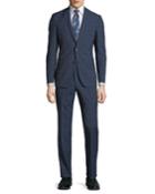 Men's Slim-fit Windowpane Wool Two-piece