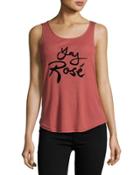 Yay Rose Graphic Tank Top