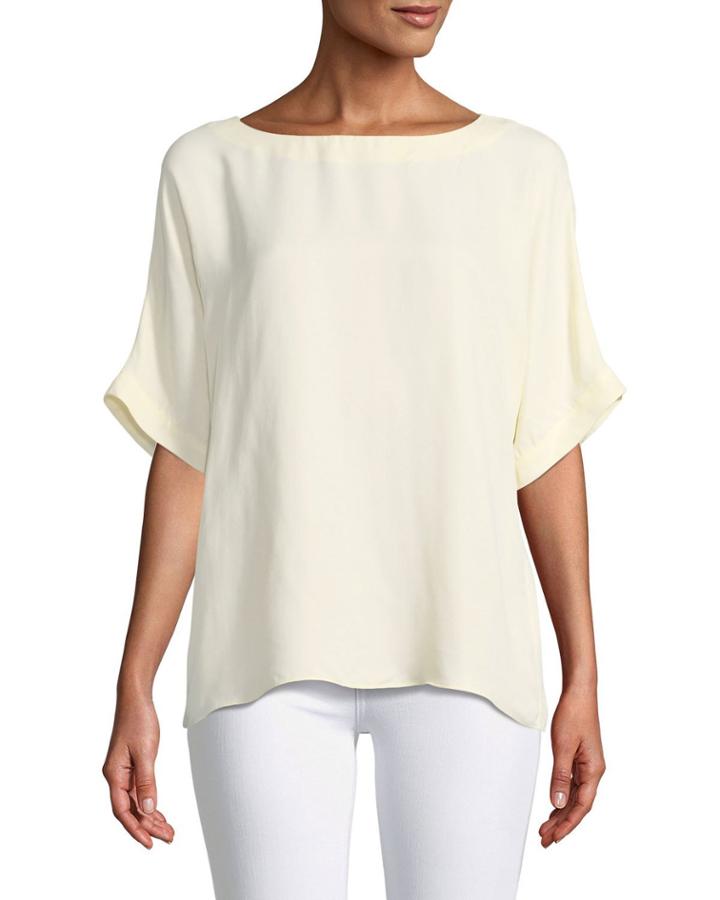 Short-sleeve Crewneck Easy Top