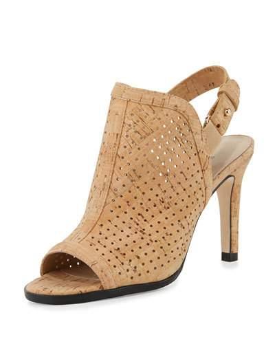 Bendyk Perforated Cork Sandal, Natural