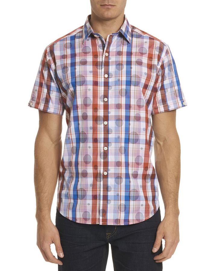 Desmodium Plaid Short-sleeve