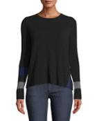Plus Size Sneak Peek Cashmere Sweater W/ Peekaboo