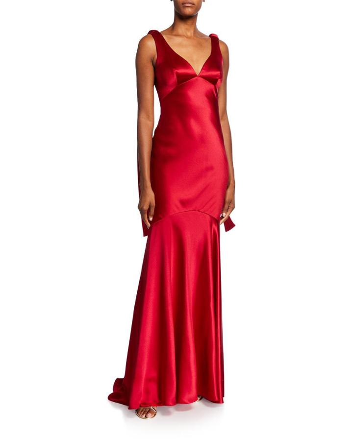 V-neck Sleeveless Drop Waist