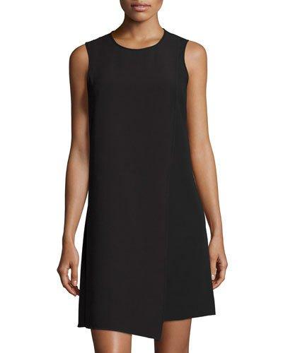 Pebble-crepe Sleeveless