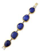 Lapis Lazuli Station Bracelet