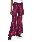 Saanchi Dylan Ikat Flare-leg Pants