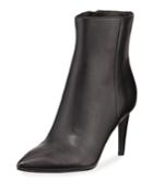 Zoe Leather Pointed-toe Booties