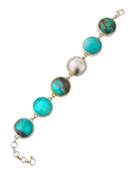 Galapagos 6-stone Bracelet, Turquoise