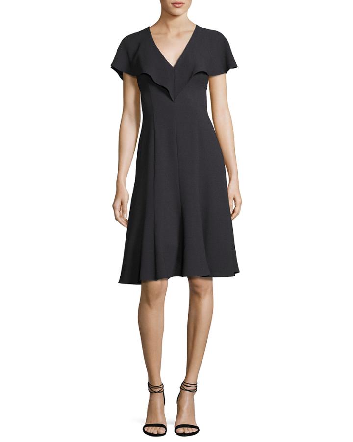 Cisco Fit-and-flare Scuba Dress, Equinox