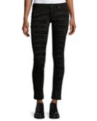 Marilyn Distressed Skinny Jeans, Black
