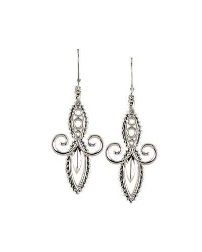 Signature Caviar Double-marquise Swirl Drop Earrings