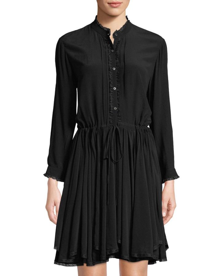 Ranil Lace-trim Peasant Dress