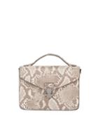 Lydia Python-print Top Handle