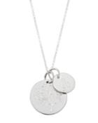 Sterling Silver Script Initial & Tree Of Life Charm Necklace