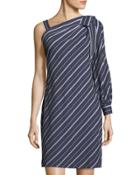 One-sleeve Bow-shoulder