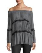 Tiered Off-the-shoulder Tunic