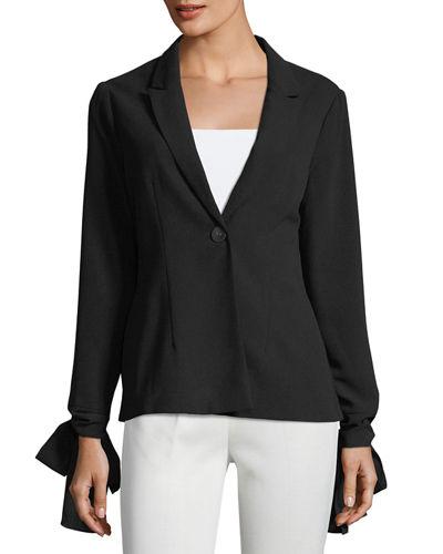 Shadow Tie-cuff Blazer