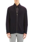Men's Rennes Rib-knit Zip-front